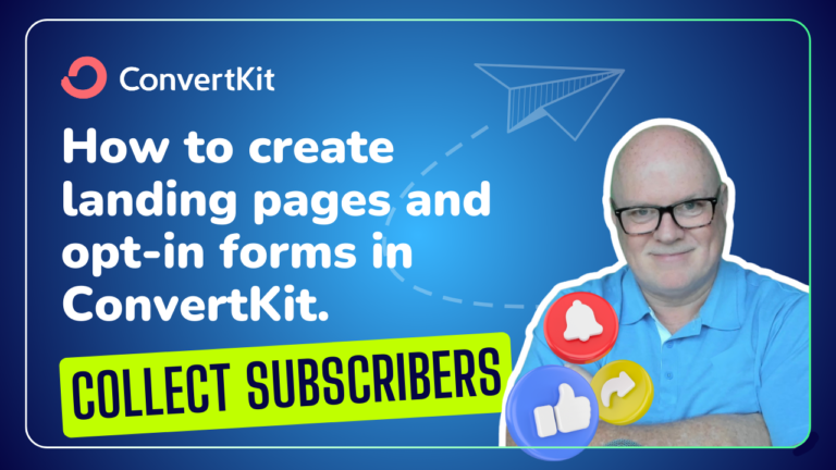 How to create landing pages and opt-in forms in ConvertKit.