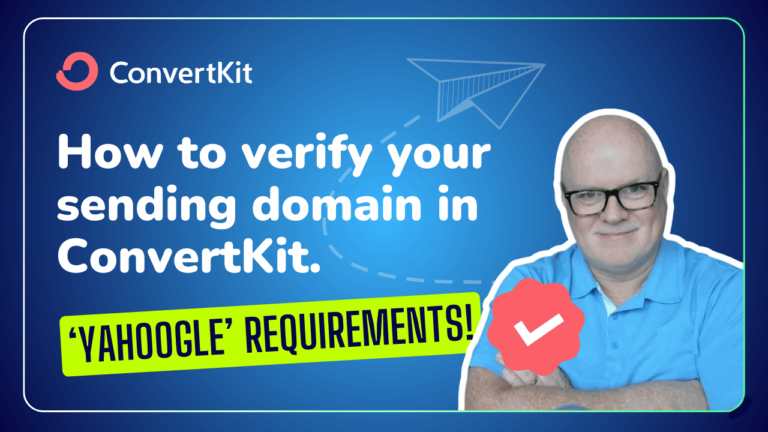 How to verify your sending domain in ConvertKit. (1)